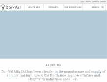 Tablet Screenshot of dor-val.com